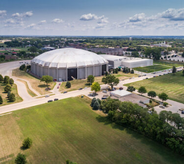 Aerial shot of the DakotaDome.